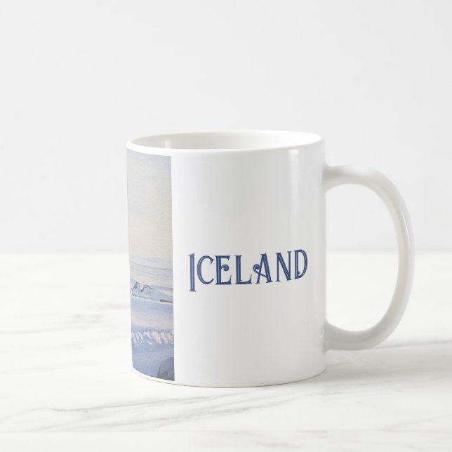 Beautiful Iceland winter scape fine art scenery  Coffee Mug (Right)