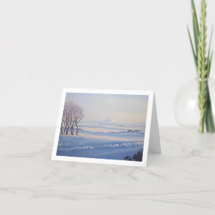 Beautiful Iceland winter scape scenery fine art Holiday Card