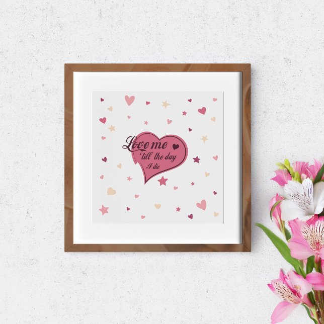 Beautiful illustration of heart with text inside. poster (Creator Uploaded)