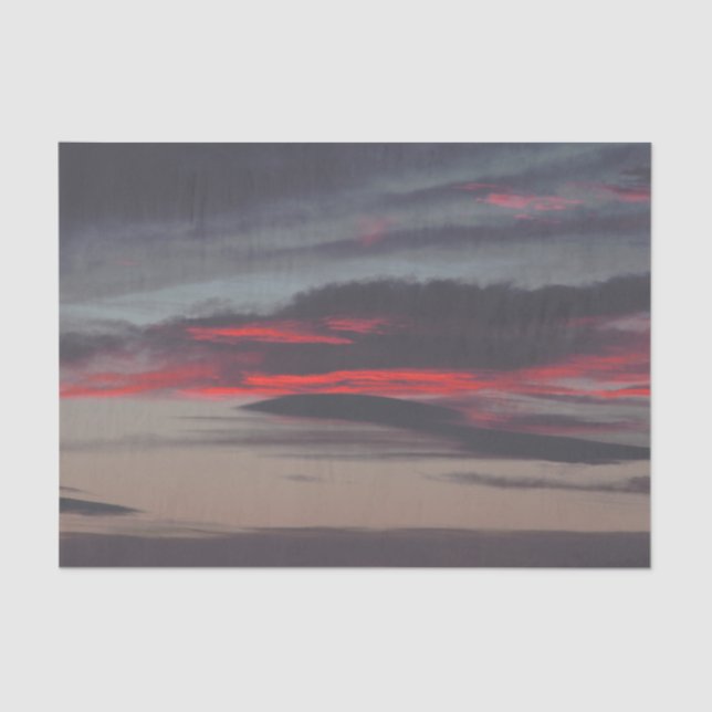 Beautiful image of the sky as night falls tissue paper (Front)