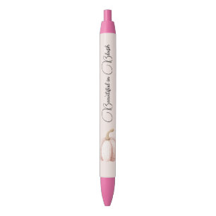 Beautiful in Blush Black Ink Pen