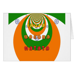 Beautiful India National Flag Colours Hakuna Matat