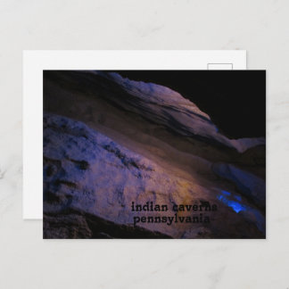 beautiful indian caverns pennsylvania postcard