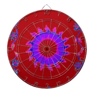 Beautiful Indian Motif Mehndi Art   Heritage Desig Dartboard