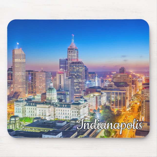 Beautiful Indianapolis, Indiana, United States Mouse Mat (Front)
