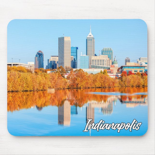 Beautiful Indianapolis, Indiana, United States Mouse Mat (Front)