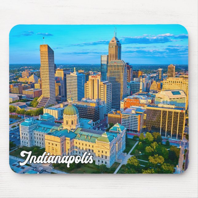 Beautiful Indianapolis, Indiana, United States Mouse Mat (Front)