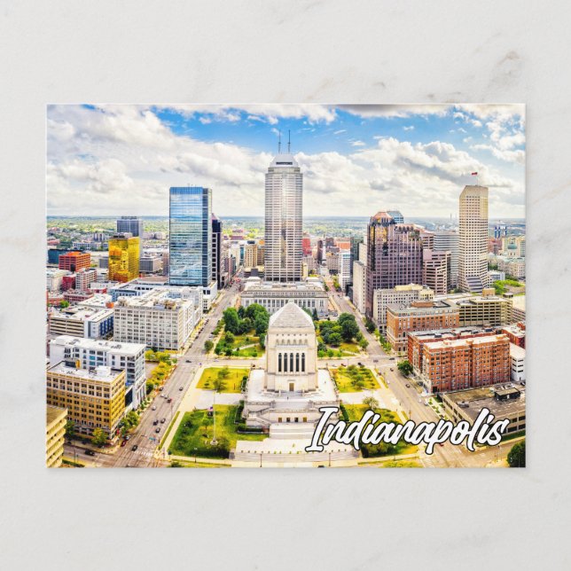 Beautiful Indianapolis, Indiana, USA Postcard (Front)