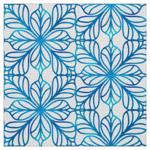 Beautiful indigo blue and white pattern fabric