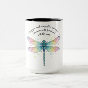 Beautiful Inspirational Dragonfly Quote Mug