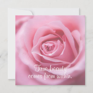 Beautiful Inspirational Quote True Beauty Card