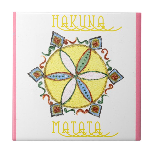 Beautiful Inspirational Star Floral Vector Pattern Tile (Front)