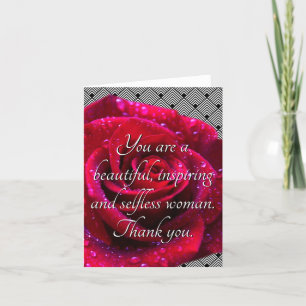 Beautiful Inspiring Selfless Woman Card