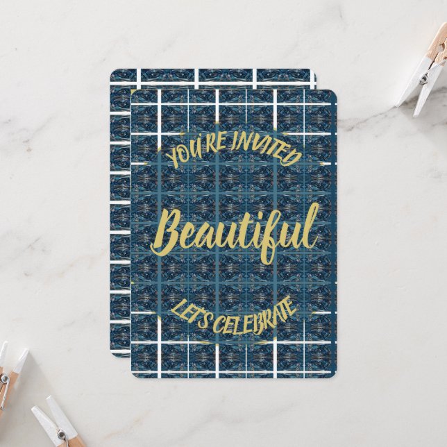 Beautiful Invitation - CUSTOMIZE It (Front/Back In Situ)