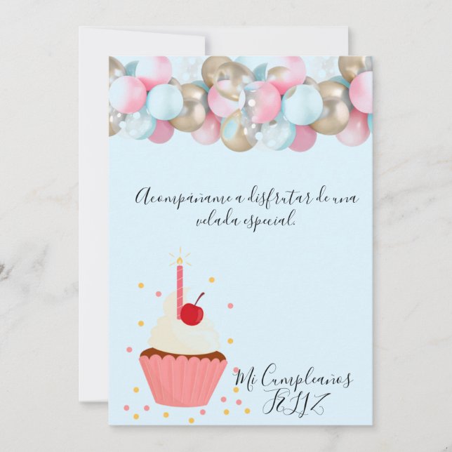 beautiful Invitation of festejo (Front)