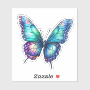 Beautiful iridescent shimmering butterfly cutout