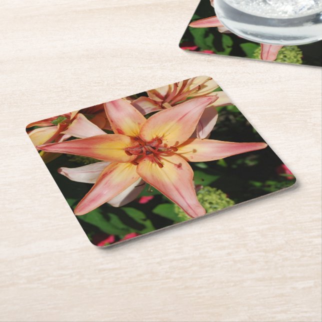 Beautiful Iris photo coaster (Angled)
