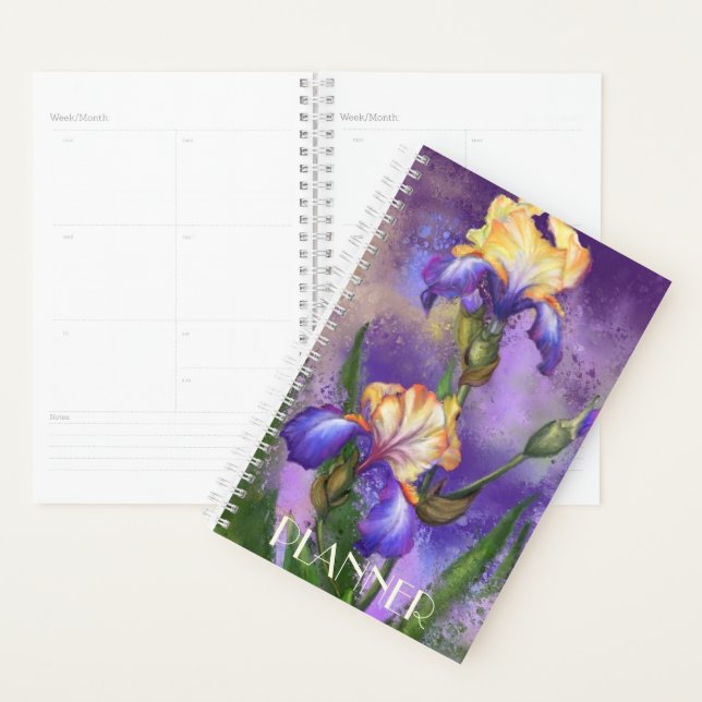 Beautiful Irises Planner (Display)