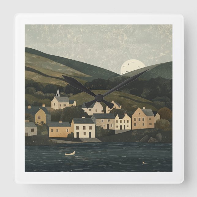 Beautiful Irish Countryside Clock (Front)