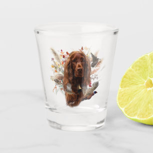 Beautiful Irish Red Setter Shot Glass