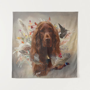Beautiful Irish Red Setter Tapestry