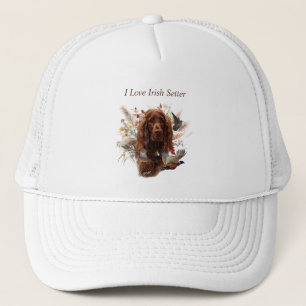 Beautiful Irish Red Setter Trucker Hat