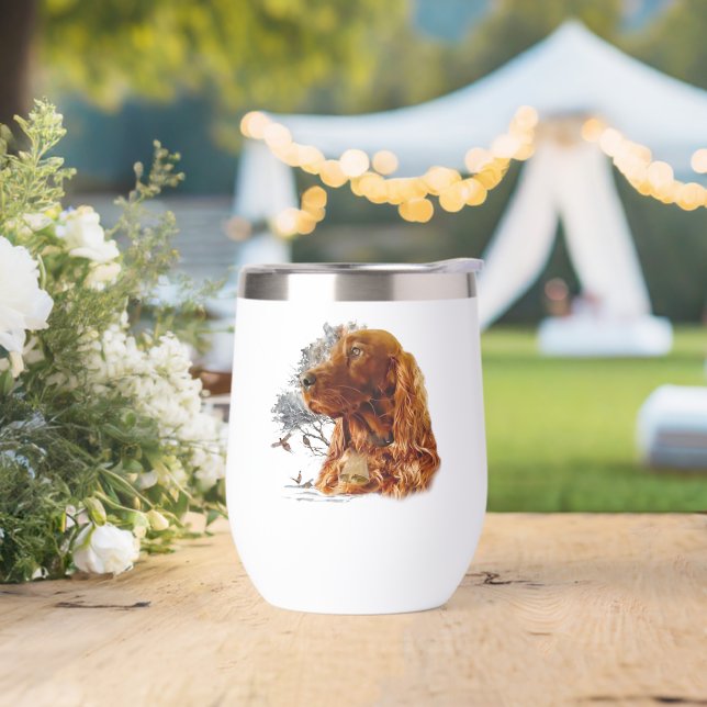 Beautiful Irish   Setter  ,  Art  (Wedding)