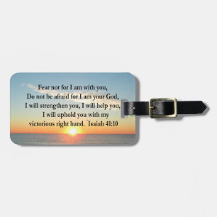 BEAUTIFUL ISAIAH 41:10 SUNRISE LUGGAGE TAG