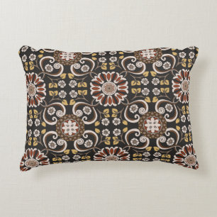 Beautiful islamic medallion seamless pattern texti decorative cushion