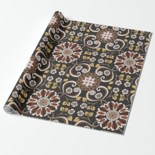 Beautiful islamic medallion seamless pattern texti wrapping paper