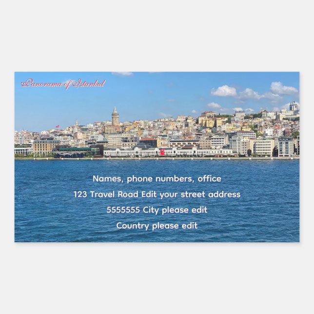 Beautiful Istanbul tourist group label  (Front)