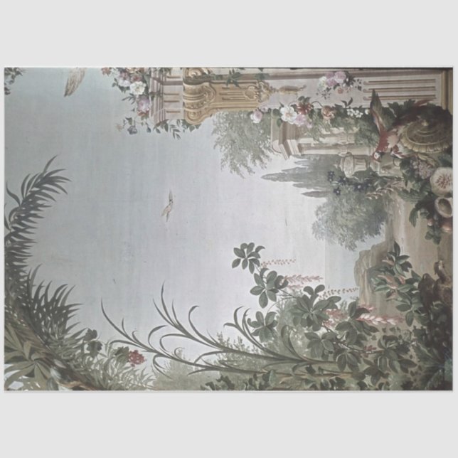 Beautiful Italian Floral Garden Tissue Paper (Front)