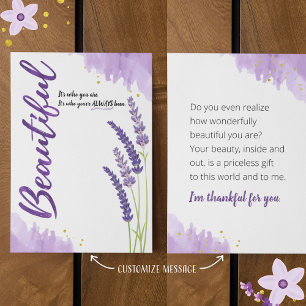 Beautiful It's Who You Are Who You've Always Been Card