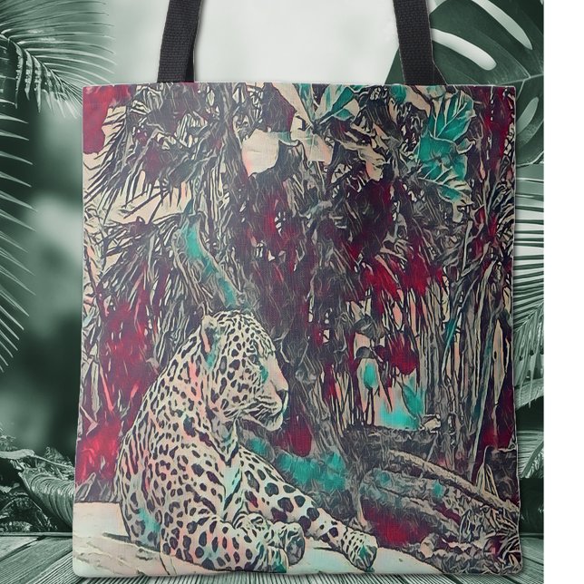 Beautiful Jaguar Jungle Cat Tote Bag (Creator Uploaded)