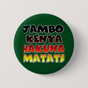 Beautiful Jambo Kenya Hakuna Matata Lovely Art  6 Cm Round Badge