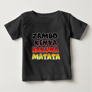 Beautiful Jambo Kenya Hakuna Matata Lovely Art Baby T-Shirt