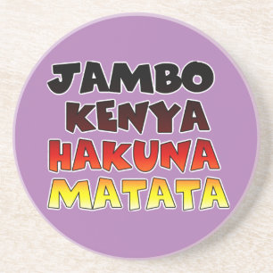 Beautiful Jambo Kenya Hakuna Matata Lovely Art Coaster