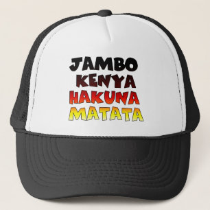 Beautiful Jambo Kenya Hakuna Matata Lovely Art Trucker Hat