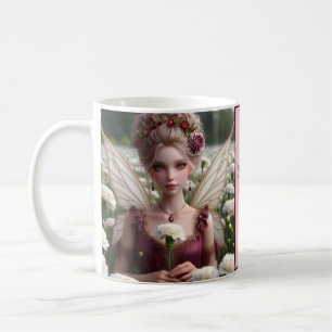 Beautiful January Fairy in Carnations Coffee Mug