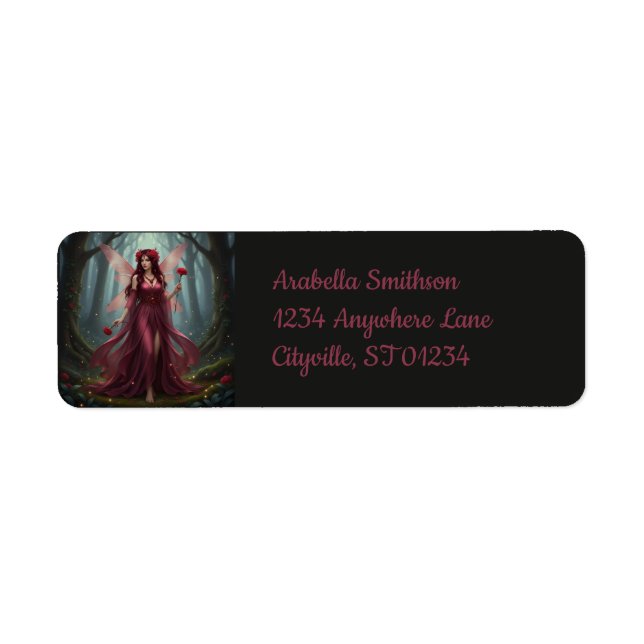 Beautiful January Garnet Fairy (Front)