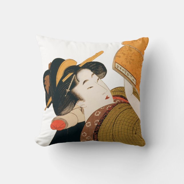 Beautiful Japanese  Art Throw Pillows (Front)
