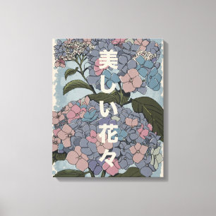 Beautiful Japanese Flowers Canvas Print