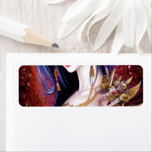 Beautiful Japanese Girl Gothic Fantasy Triptych