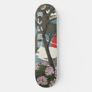 Beautiful Japanese Landscape Skateboard