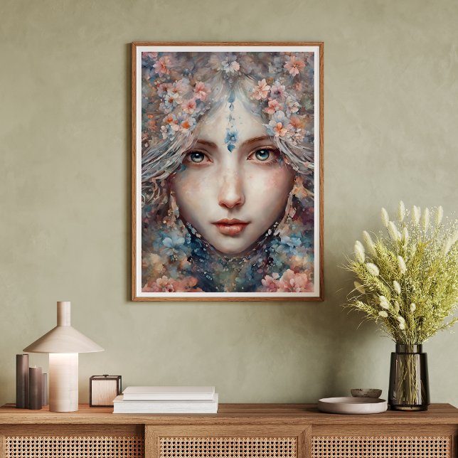 Beautiful Jasmine Flower Girl  Poster (Beautiful Jasmine Flower Girl Poster)