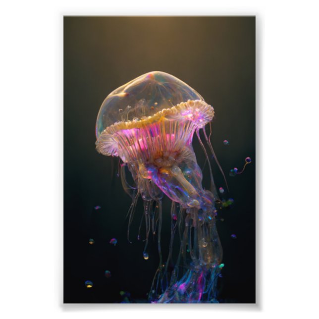 Beautiful Jellyfish Photo Print (Front)