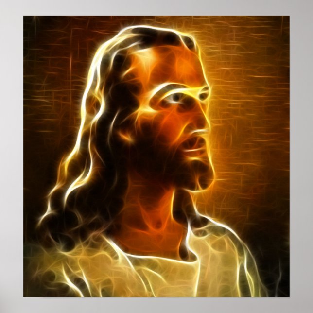 Beautiful Jesus Portrait Poster (Front)