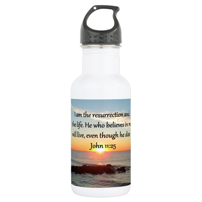 BEAUTIFUL JOHN 11:25 SUNRISE PHOTO 532 ML WATER BOTTLE (Front)