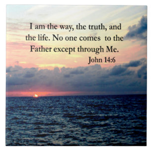 BEAUTIFUL JOHN 14:6 PHOTO DESIGN TILE