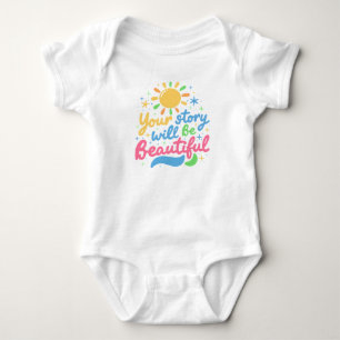 Beautiful Journey Message for Little Kids Baby Bodysuit